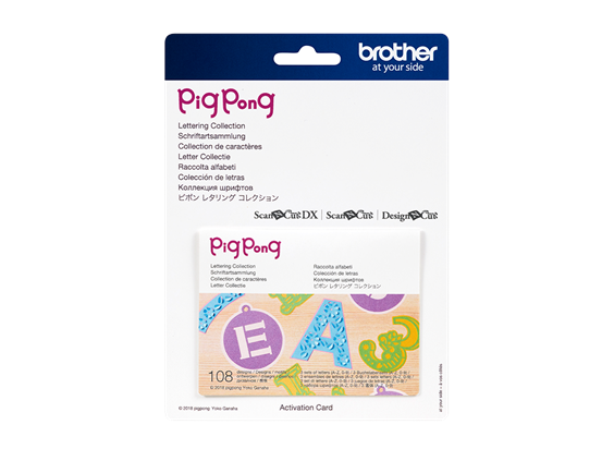 Brother Collection de caractères PigPong ScanNcut