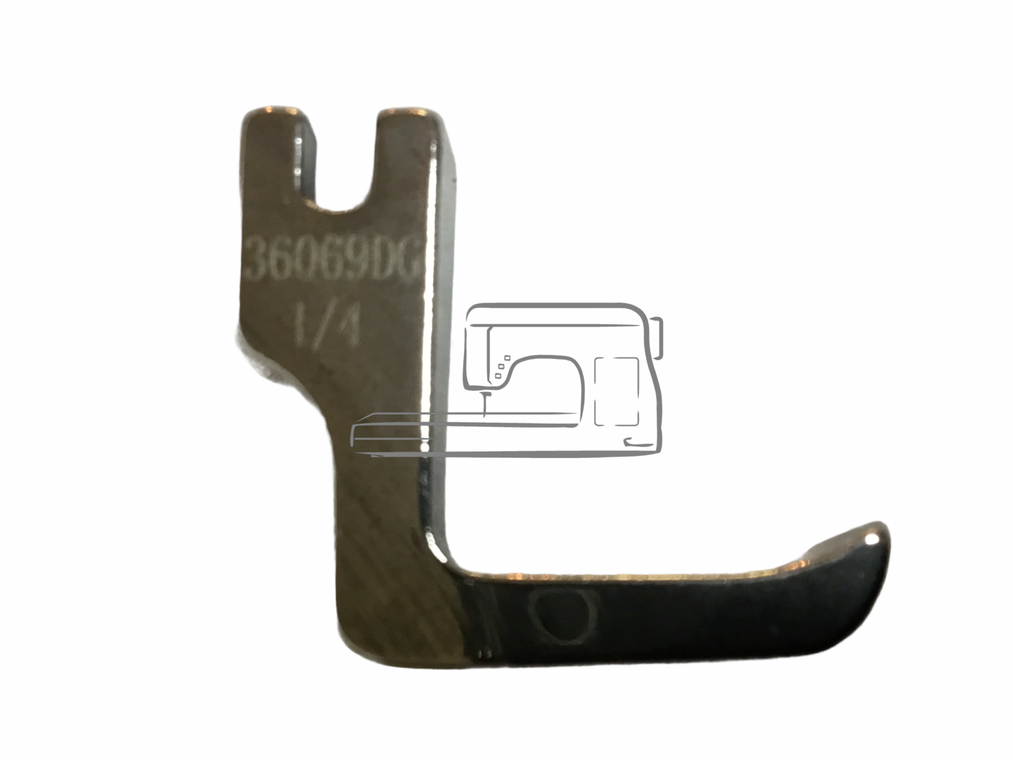 Industriel 1/4" double piping foot