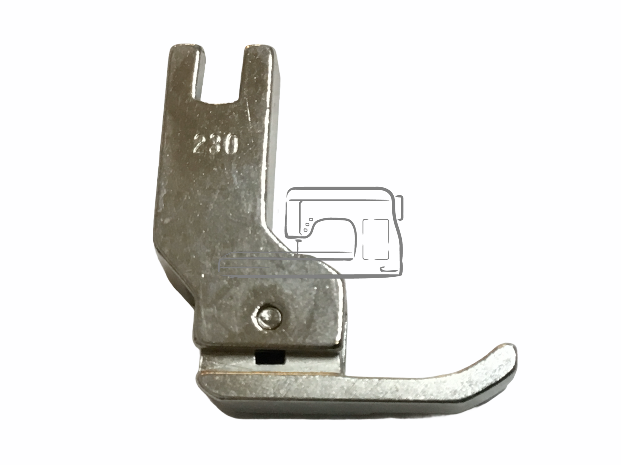 Industriel 1/32" double compensating foot