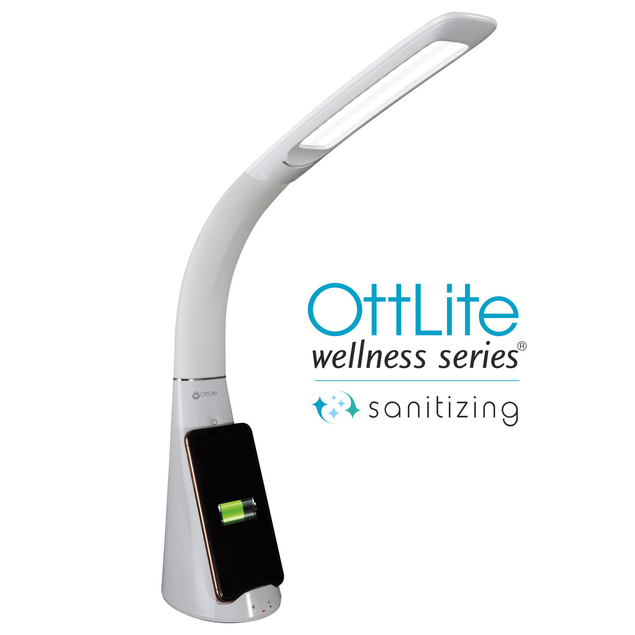 Ottlite Ottlite Purify LED Sanitizing Desk Lamp with Wireless Charging