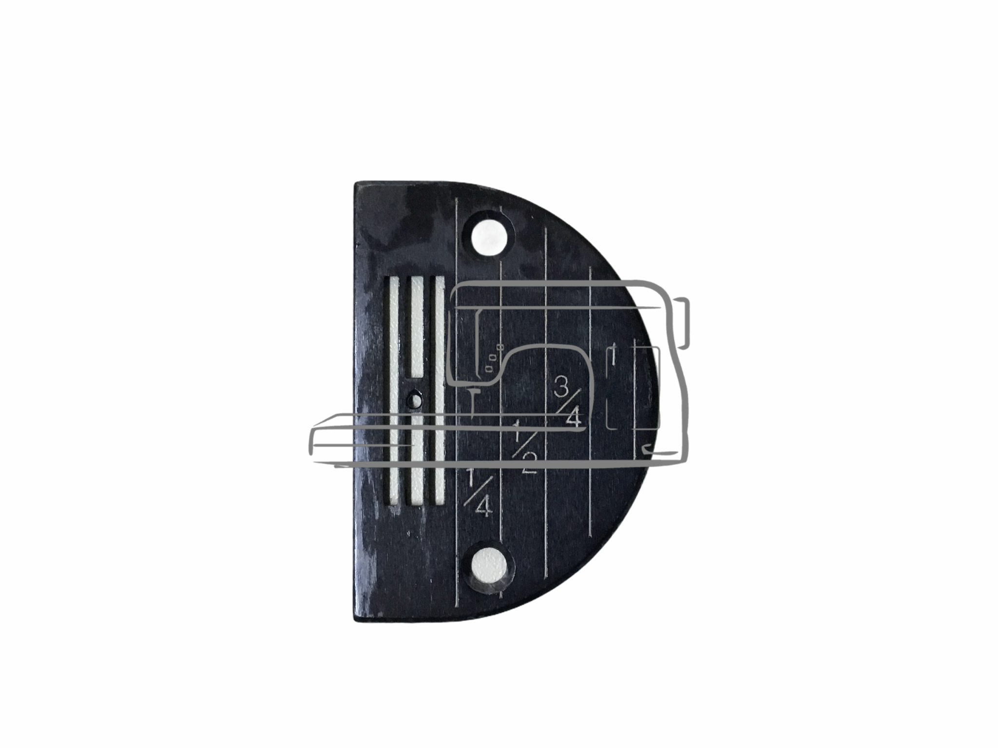 Industriel Industrial needle plate 147150 black