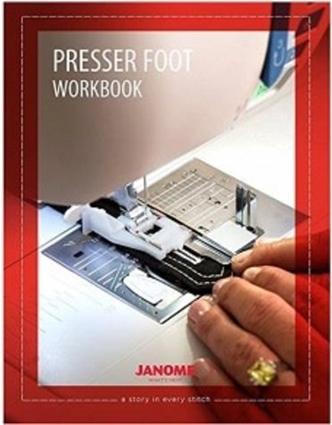 Janome Work book for presser feet anglais seulement