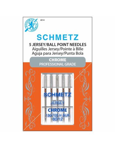 Schmetz Aiguilles Schmetz #4014 Chrome à Jersey 80/12