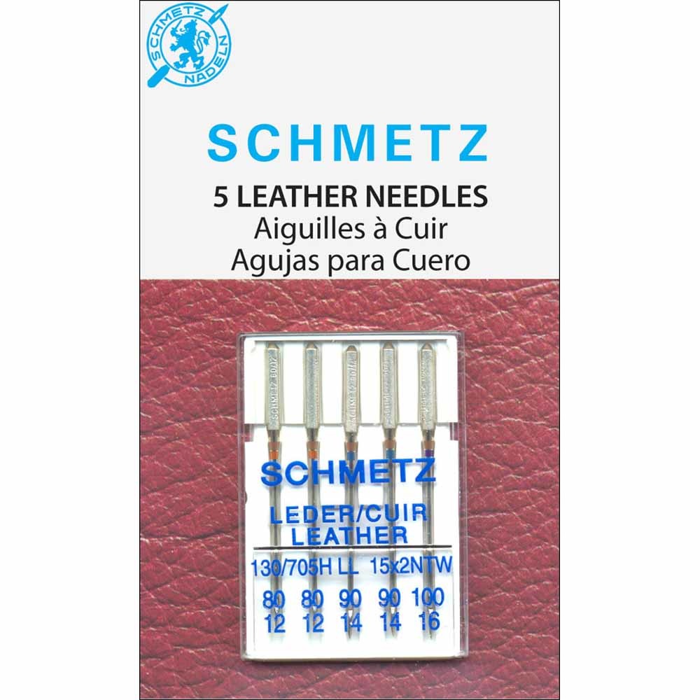 Schmetz Aiguilles à cuir Schmetz #1838 - Assorties - 5 unités