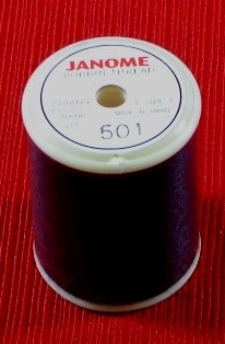Janome Fil pour canette #90 Janome noir 800m