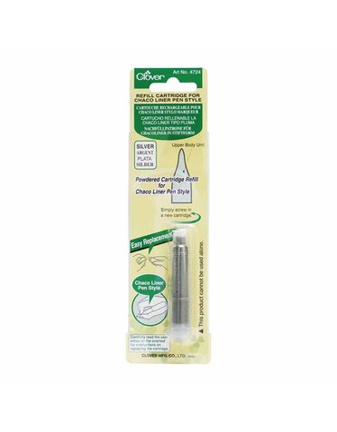 Clover Clover 4724 - pen style chaco liner refill - silver