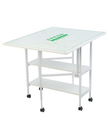 Arrow DISC Table de coupe Dixie avec pattes en acier blanc