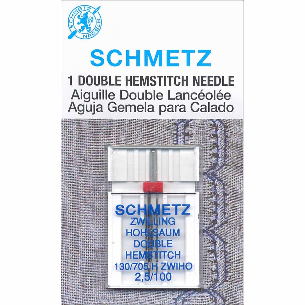 Schmetz Schmetz #1773 hemstitch double needles carded - 100/16 - 1 count