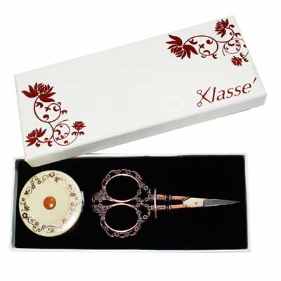 Klassé Klasse´ 41⁄2″ embroidery scissors and tape measure set
