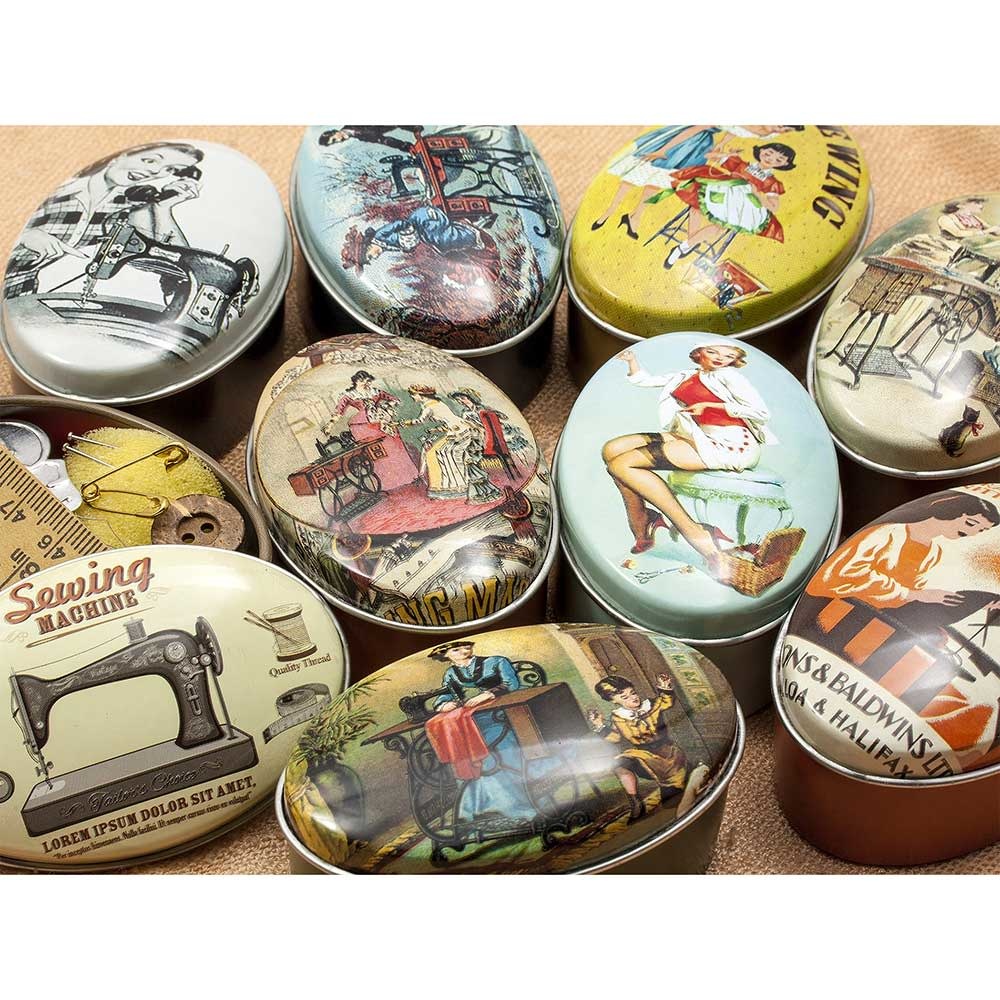 Sew Tasty Boîtes de collection vintage (vide)