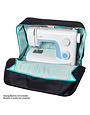 Sew Easy Sew easy fourre-tout pour machine à coudre - noir & turquoise - 44 x 20 x 38cm (17 1/4 x 7 7/8 x 15po)