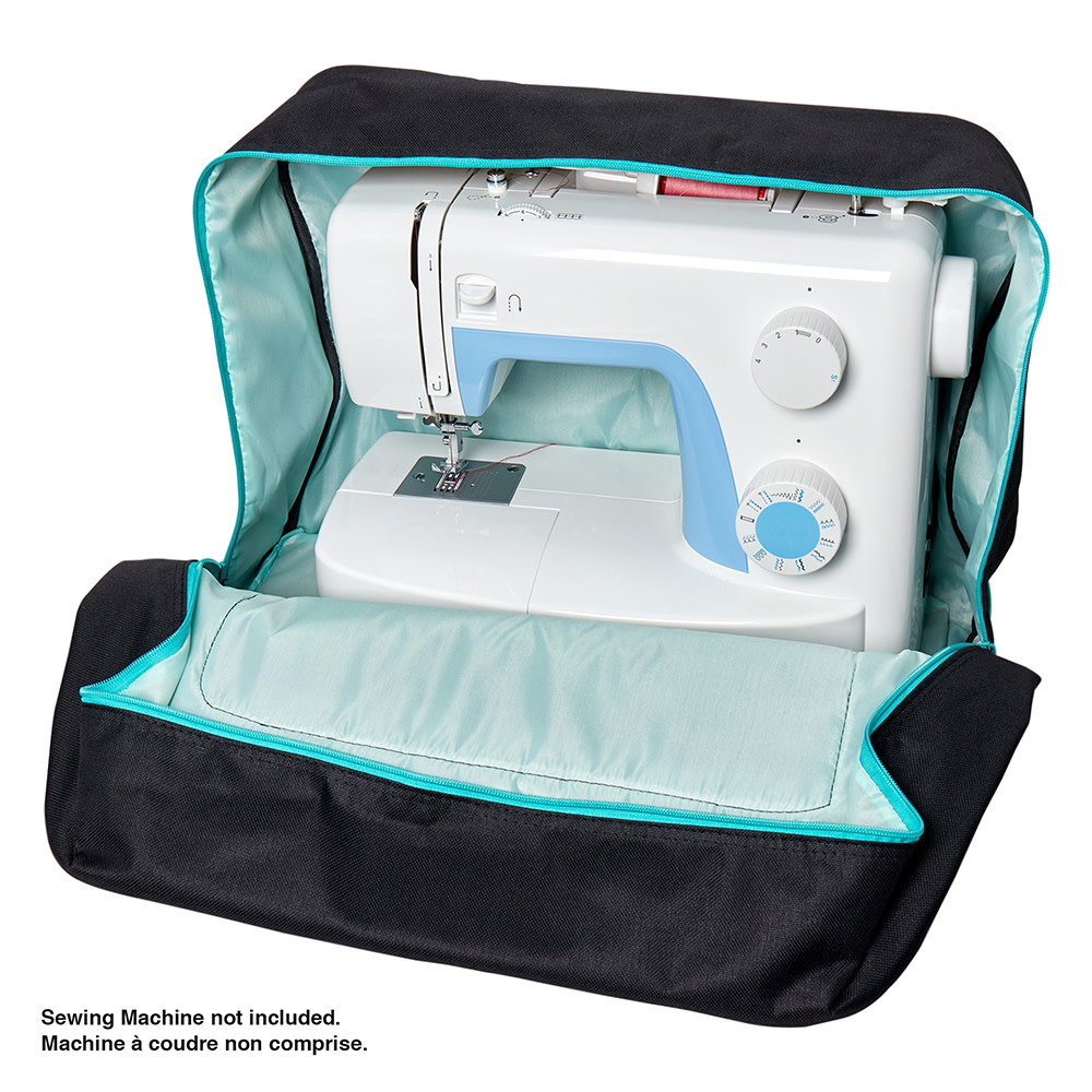 Sew Easy DISC Sew easy fourre-tout pour machine à coudre - noir & turquoise - 44 x 20 x 38cm (17 1/4 x 7 7/8 x 15po)