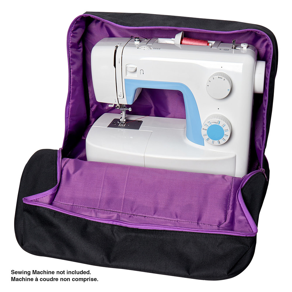 Sew Easy DISC Sew easy fourre-tout pour machine à coudre - noir & violet - 44 x 20 x 38cm (17 1/4 x 7 7/8 x 15po)