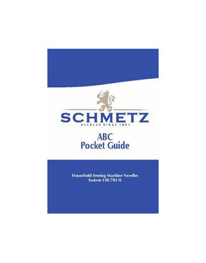 Schmetz Feuillet l'ABC des aiguilles Schmetz - Français