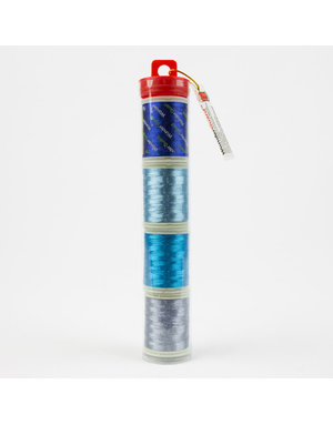 WonderFil Spotlite Metallic blue Thread Pack 150m (4 spools)