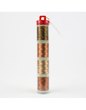 WonderFil Spotlite Metallic brown Thread Pack 150m (4 spools)