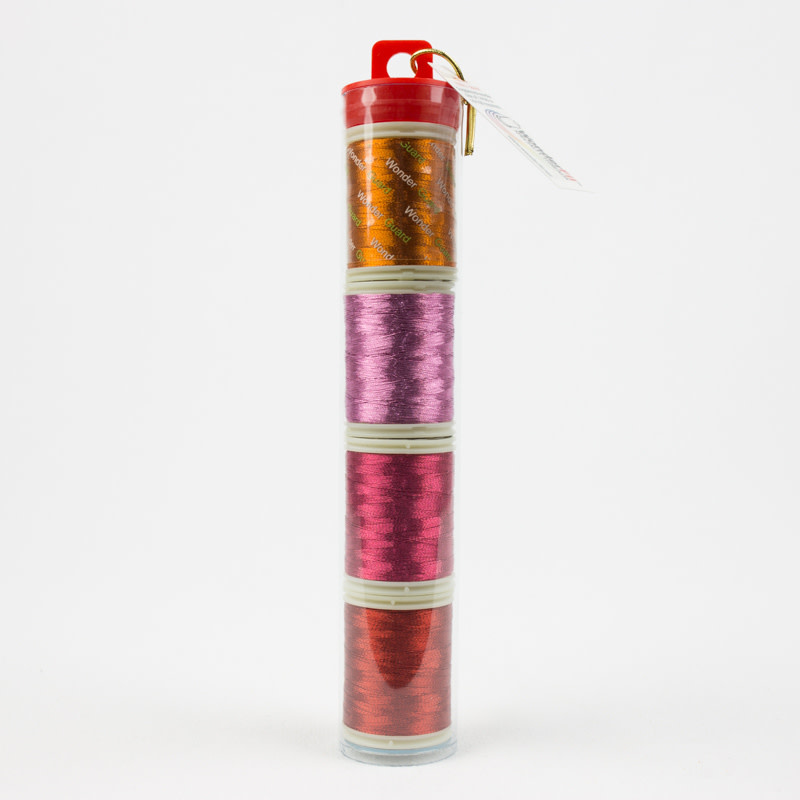 WonderFil Spotlite Metallic pink Thread Pack 150m (4 spools)