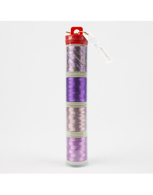 WonderFil Spotlite Metallic purple Thread Pack 150m (4 spools)
