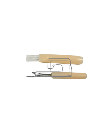 Générique Small seam ripper with brush