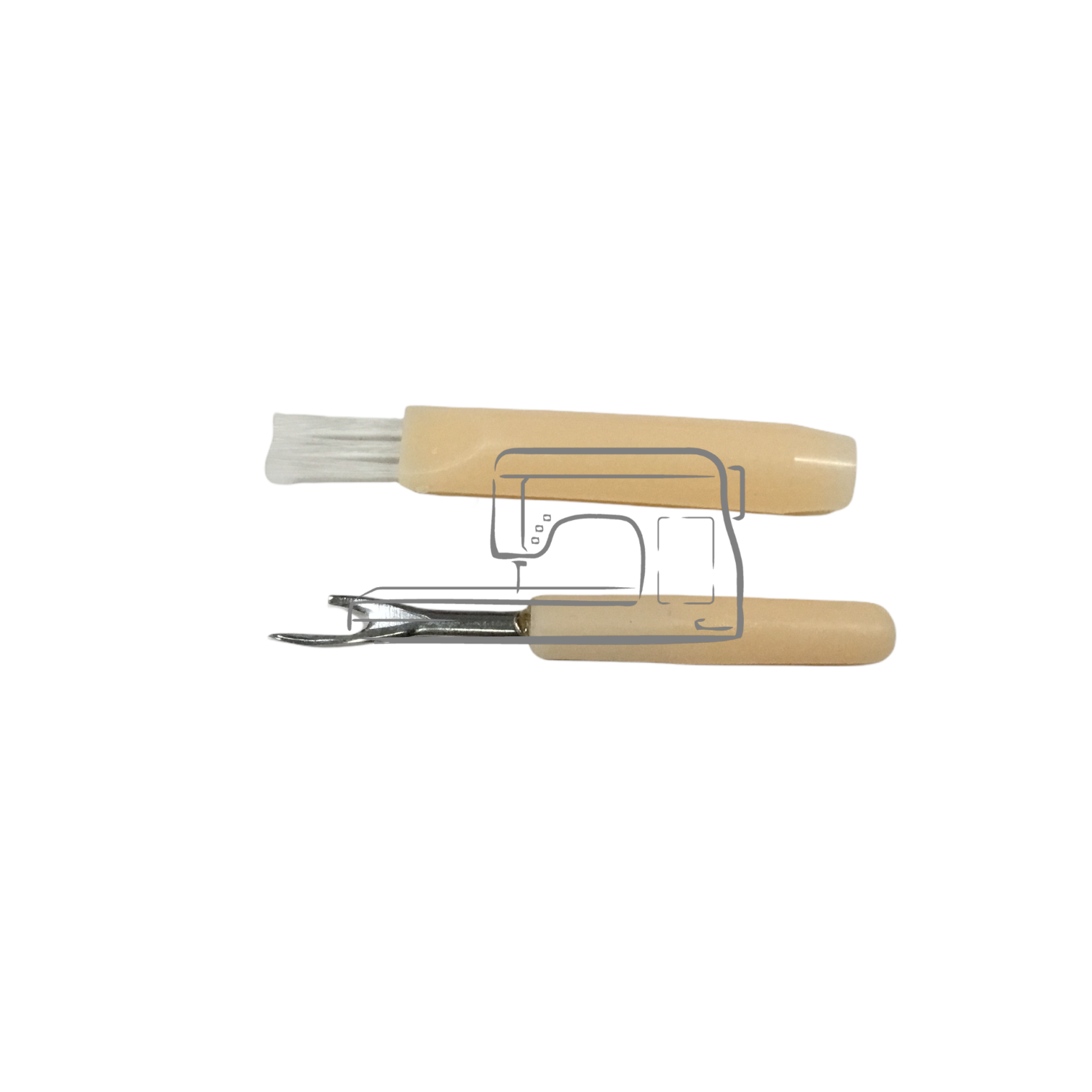 Générique Small seam ripper with brush