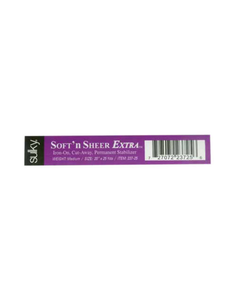 Sulky SULKY Cut-Away Soft 'n Sheer Extra - White - 50cm x 23m (20″ x 25yd) bolt