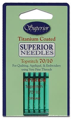 Superior Aiguilles Superior Titanium Topstich 70/10