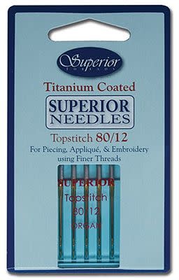 Superior Aiguilles Superior Titanium Topstich 80/12