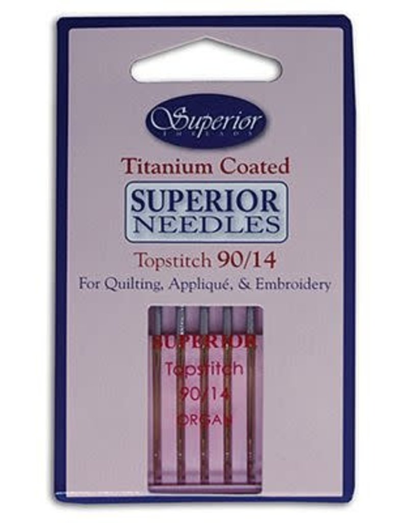 Superior Aiguilles Superior Titanium Topstich 90/14