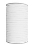 Unique Unique Braided elastic 6mm x 200m roll - white