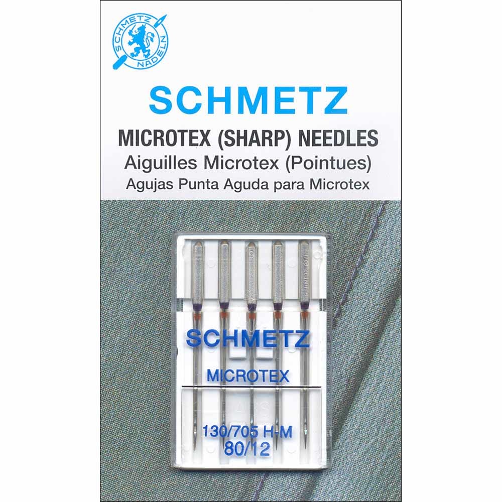 Schmetz Aiguilles microtex Schmetz #1730 - 80/12 - 5 unités