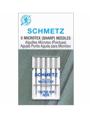Schmetz Aiguilles microtex Schmetz #1732 - 60/8 - 5 unités