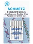 Schmetz #1822 Aiguilles à double chas Schmetz - 80/12 - 5 unités