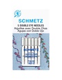 Schmetz #1822 Aiguilles à double chas Schmetz - 80/12 - 5 unités