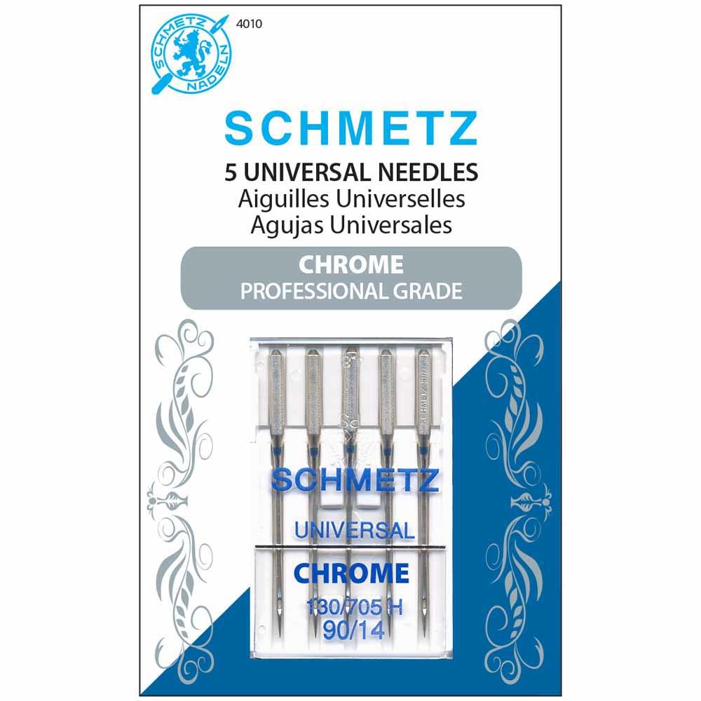 Schmetz Aiguilles Schmetz #4010 chrome universelles 90/14 - 5 unités