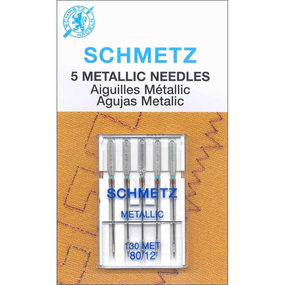 Schmetz aiguilles à fil métallique Schmetz #1743 - 80/12 - 5 unités