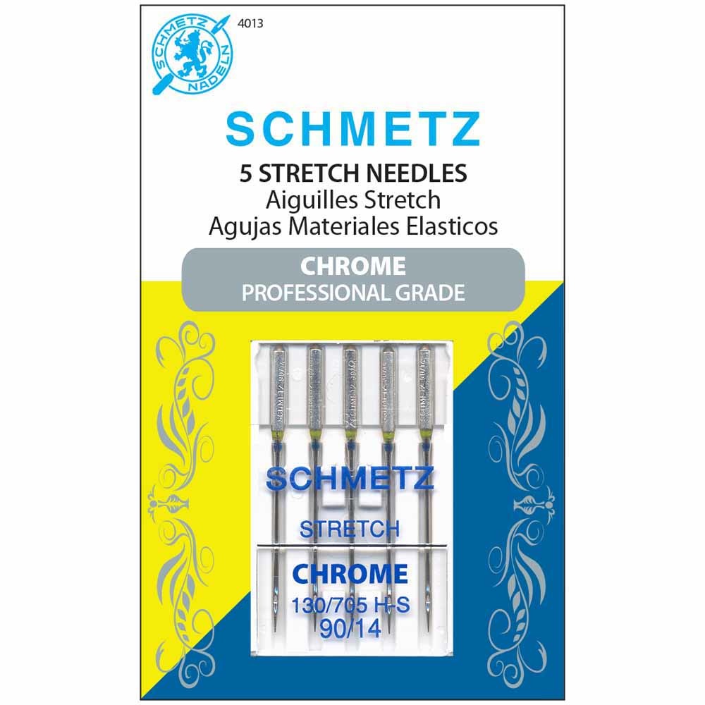 Schmetz Aiguilles Schmetz #4013 chrome à extensible 90/14  - 5 unités
