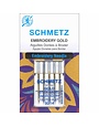 Schmetz Aiguilles à broder en titane or Schmetz #1825  - 90/14 - 5 unités