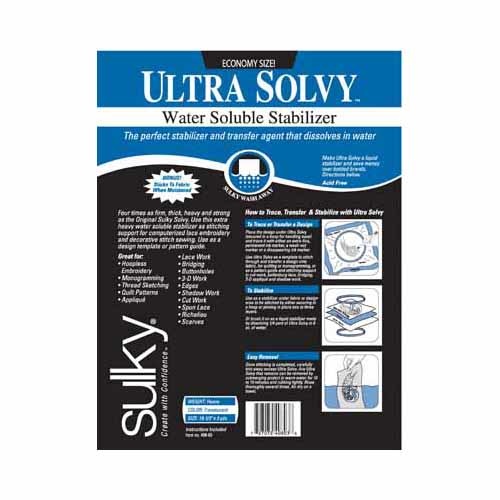Sulky Sulky ultra solvy - white - 50cm x 2.75m (191⁄2″ x 3yd) pkg