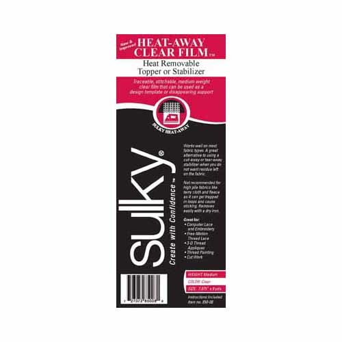 Sulky Rouleau Sulky heat-away - transparent - 20cm x 8.25m (8po x 9v.)