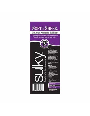 Sulky Sulky cut-away soft 'n sheer - Black - 20cm x 10m (8″ x 11yd) roll