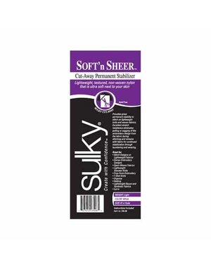 Sulky Sulky cut-away soft 'n sheer - white - 20cm x 10m (8″ x 11yd) roll