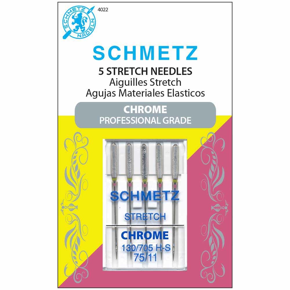 Schmetz Aiguilles Schmetz #4022 chrome à extensible- 75/11 - 5 unités