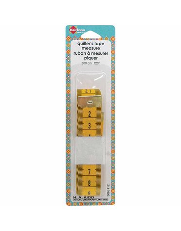 Heirloom Heirloom quilters' tape measure - extra long - 300cm (120″)