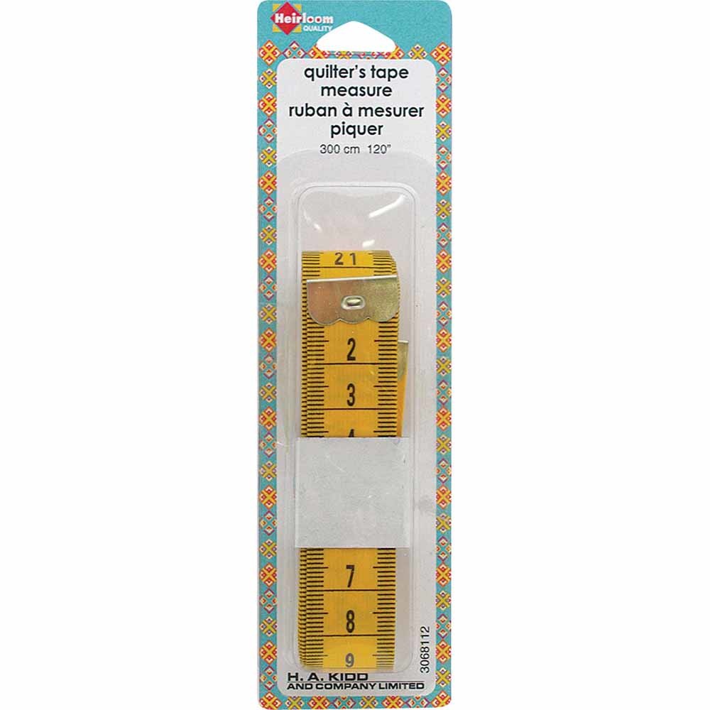 Heirloom Heirloom quilters' tape measure - extra long - 300cm (120″)
