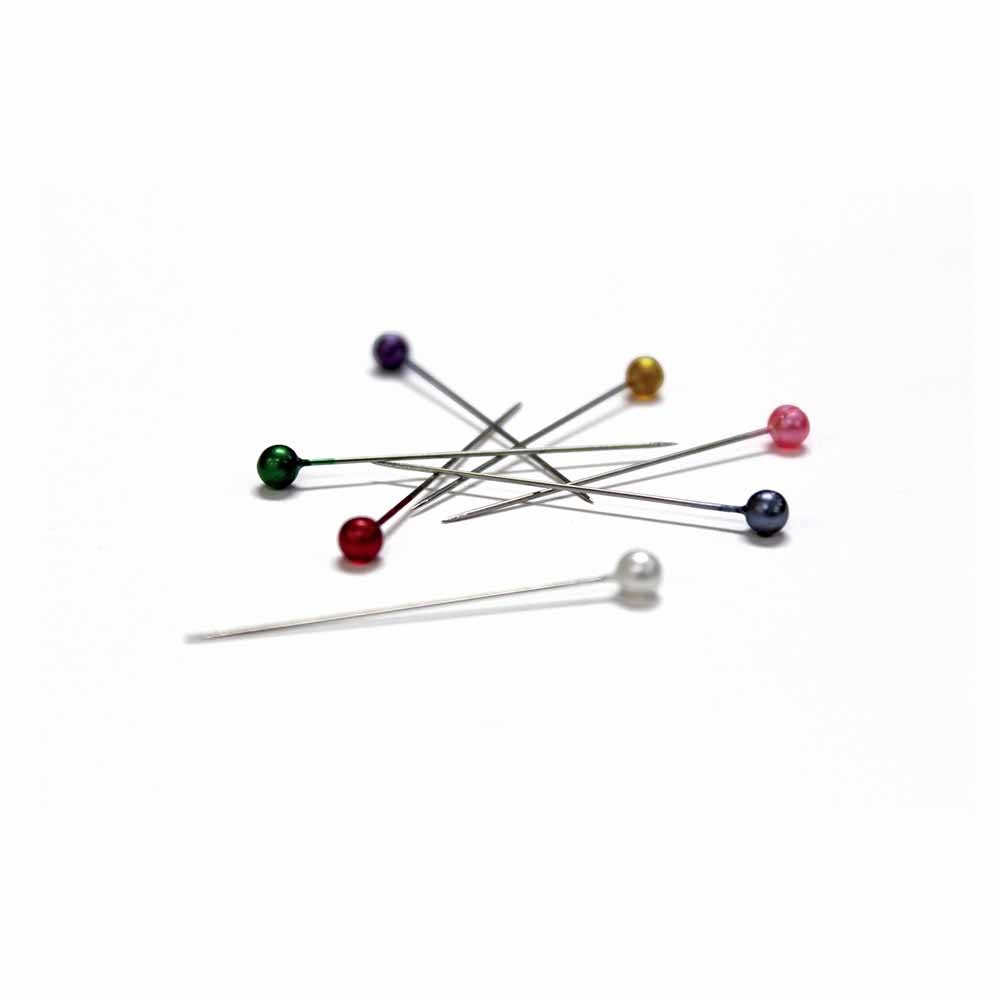 Heirloom Heirloom extra long pearlized plastic head pins - assorted colours - 41mm (15⁄8″)