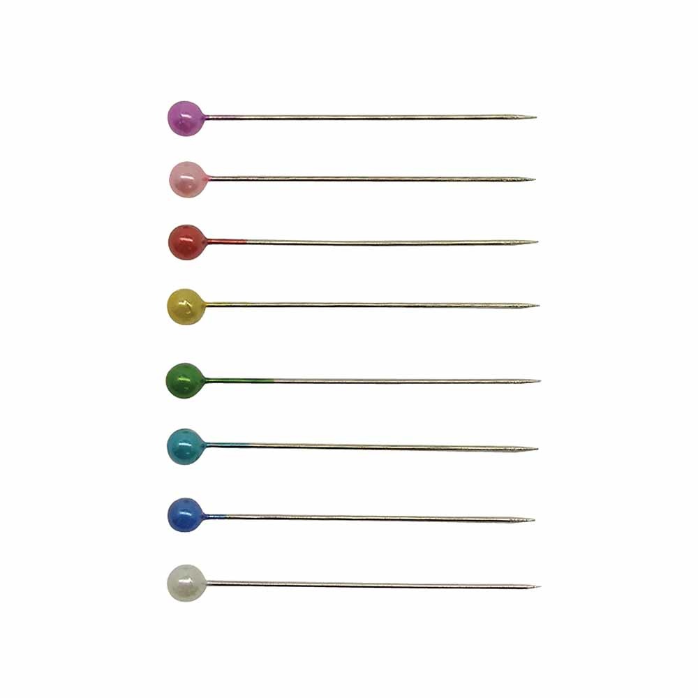 Heirloom Épingles à tête perlée de plastique Heirloom très long - couleurs assorties - 41mm (15⁄8po)