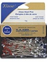 Klassé Klasse' glass head pins red/white 175pcs - 35mm (13⁄8″)