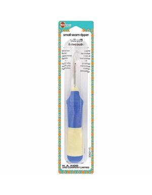 Heirloom Heirloom small seam ripper - extra large comfort grip - blue and cream