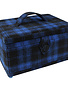 Vivace Vivace medium sewing basket - blue and black plaid - 25 x 19 x 15cm (10" x 7 1/2" x 5 3/4")
