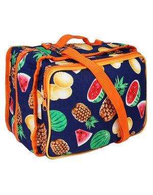 Vivace Fourre-tout d'accessoires d'artisanat Vivace - fruits tropicaux - 33 x 25 x 13cm (13 x 10 x 5po)